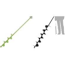 TCBWFY Auger Drill Bit for Planting 1.6x16.5inch Extended Length Garden Auger Spiral Drill Bit,TCBWFY 3x24 Inch Auger Drill Bit for Planting - Easy Planter Garden Auger