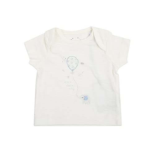 Image of Mothercare Unisex Envelope Neck Printed and Stripe Top Pack of 2 (206754931-P)