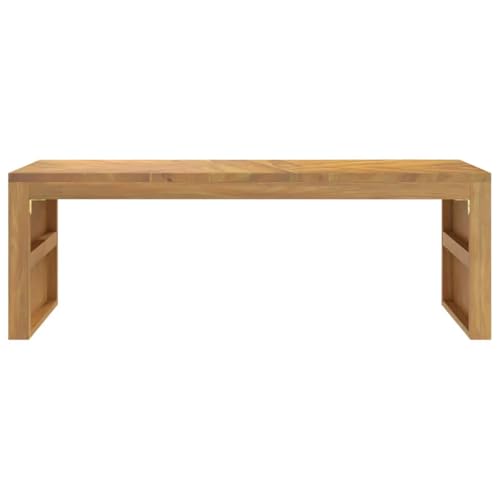 Table d'appoint rectangulaire en teck pour salon et chambre