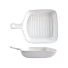 Teglie da Forno Quadrato quadrato in ceramica Cassetto da forno Domestica Forno di riso Forno Forno a microonde Forno da forno Tavola da cucina Cucina Placca da pranzo 2 PZ per Pasticceria Lasagne Tor