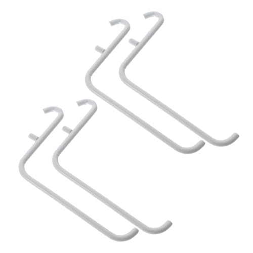 OUNONA 4pcs Metal Paint Bracket Hooks Pegboard Shelves Garage Tool Holder Laundry Room Office Wall Mount
