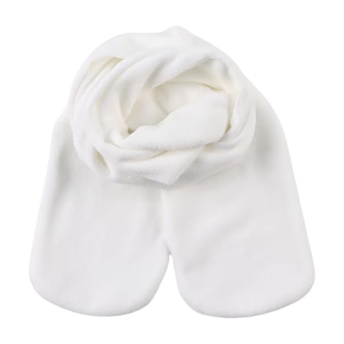 Zsedrut Toddler Winter Scarf Girls Fleece Neck Warmer Solid Color Warm Scarves2