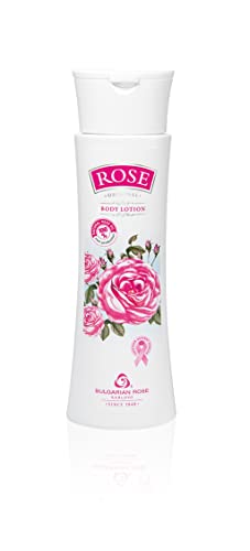 Bulgarian Rose Body Lotion with Natural Rose Oil for Moisturizing and Rejuvenating the Skin,Hydrating Daily Body Lotion for Soft, Smooth Skin, Paraben Free