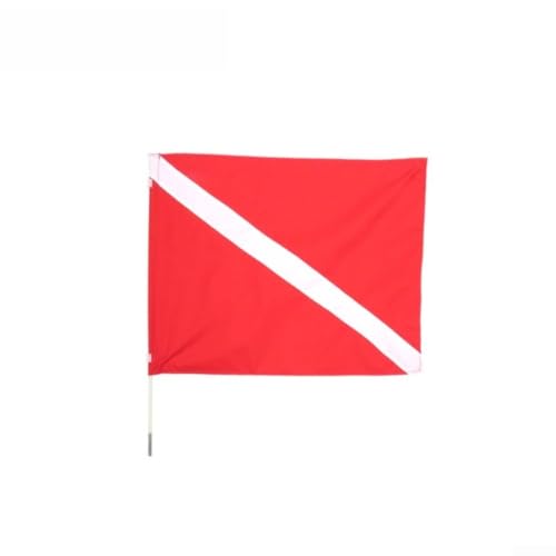 Bandera de buceo de poliéster resistente con varilla flotante sólida 3