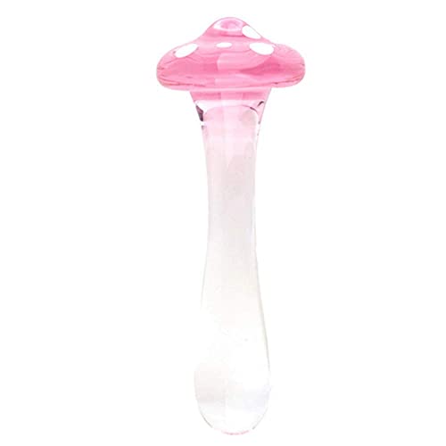 CYGzeon Godemiché En Verre Champignon En Cristal, Pénis Artificiel, Bouchon Anal, Masturbation Féminine, Jouets Sexuels For Adultes, Massage De La Prostate For Femmes