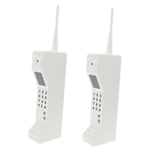 Téléphone rétro vintage ornement de décoration intérieure en lot de 2 pièces
