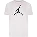 Nike Air Jordan Boys Jumpman 23 Dri-Fit T-Shirt (X-Large, White)