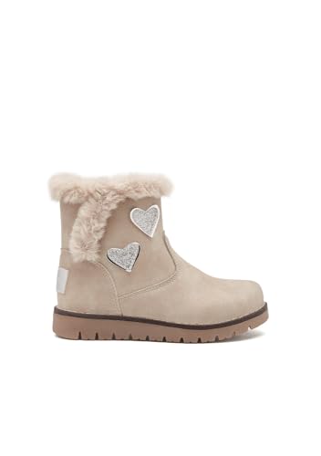 Conguitos Botas Infantiles Corazones Beige Talla 25