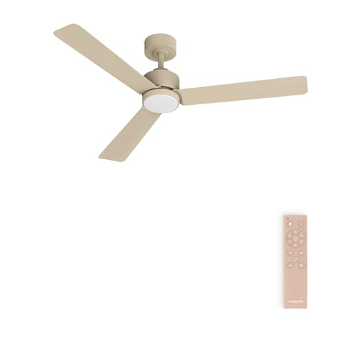 CREATE / WIND MODERN M/Ventilador de techo con luz arena con mando / 40W, Luz LED 3 temperaturas, Ø132 cm, programable, 6 velocidades, función verano-invierno CREATE / WIND MODERN M/Ventilador de techo con luz arena con mando / 40W, Luz LED 3 temperaturas, Ø132 cm, programable, 6 velocidades, función verano-invierno