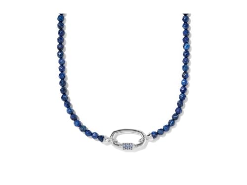 Kendra Scott, Women's, Emery Beaded Strand Necklace, Rhod Dark Blue Qrtz, One Size