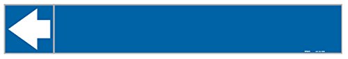 Marqueurs B-736 Brady en film plastique durable blanc sur bleu 5x30 cm