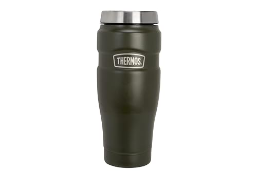 THERMOS King Insulated Stainless Steel Mug, Army Green, 0.47L