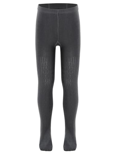 ACSUSS School Uniform Tights for Little Girls Toddlers Footed Leggings Cotton Socks Pants Cable Knit Thick Pantyhose