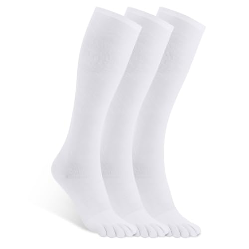 Image of Compression Toe Socks,Women Mens Knee High Toe Socks,Support for Running & Travel