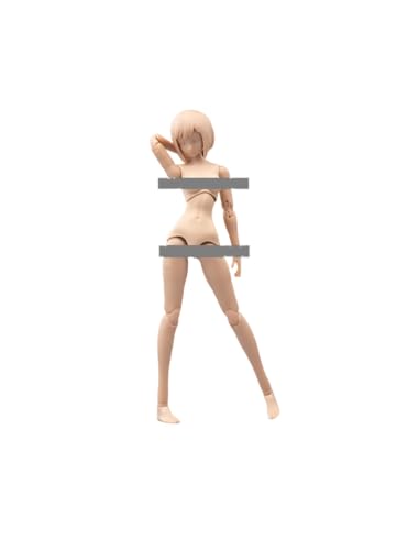 HiPlay TBLeague 1:12 Scale Female Half-Seamless Action Figure Body -Tall and Plump Body Shape, Medium Bust and Wheat skin T86-ST02B