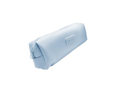 Estojo Escolar VMP RF78 em PVC Azul Claro – Zíper Reforçado para Canetas, Lápis e Acessórios Escolares.