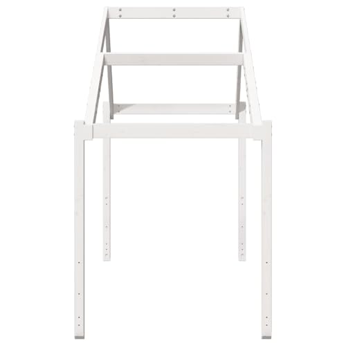 Vidaxl Tetto Letto Bambini Bianco 203X80,5X142 Cm Legno Massello Pino, Tetto Per Letto, Tettoia Per Letto Bambini, Baldacchino Per Letto Bambini - 5