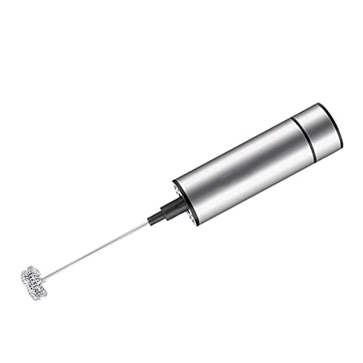 Mjölkskummare handhållen elektrisk mjölkskummare rostfritt stål visp automatisk mjölkskumtillverkare tyst kaffeskumare mini dryckesblandare blandare för kaffe, matcha, lattes, varm choklad