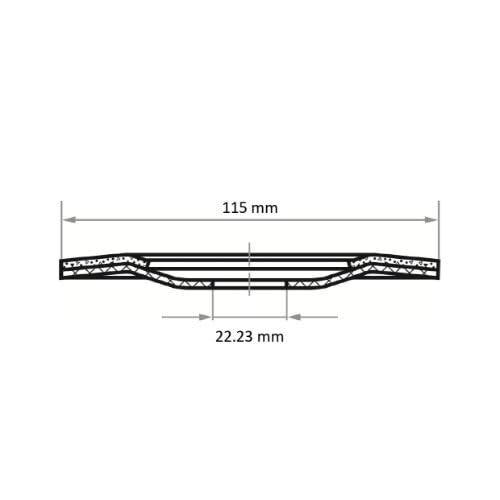 Lukas Erzett Lot de 25 disques à ébarber semi-flexibles SHF Ø 115 mm Carbure de silicium Grain 16 | pour meuleuse d'angle - 19 x 14 x 14 cm