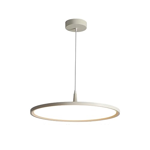 Suspension led disque 48W intensité variable acrylique blanc 40 cm - 2