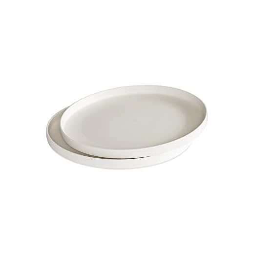 Nordic Ware 10-Inch Meal Plate, Set of 2, White, Microwave Safe Polypropylene