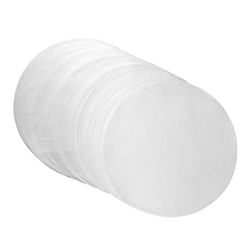 Unomor 50Pcs Non Stick Barbecue Paper Liners Round Bbq Baking Paper for Home Restaurant Use Lightweight Convenient for Grilling Roasting and Baking Supplies