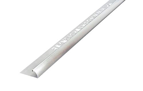FUCHS 1x10 cm MUSTER Fliesenschiene MUSTER! Viertelkreisprofil - Höhe: 10 mm Edelstahl V2A Gebürstet MUSTER! Cover