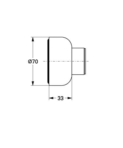 GROHE Rosette (Original Ersatzteil, Langlebig, Robust, Herstellergarantie: 5 Jahre, Passgenau), Chrom, 47455000