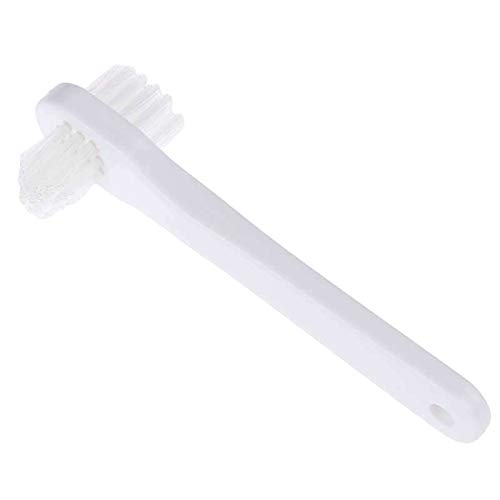 Dukal Denture Brushes. Case of 1440 Two-Sided Toothbrushes for Hard to Reach Spaces. Soft Polypropylene bristles. Opaque Handle. Safe for Sensitive Enamel. Removes Food Particles and Stains.
