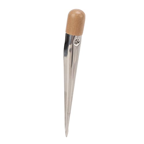 Jadeshay Punta de Empalme de Cuerda Marina, Mango De Plástico De Punta FID De Empalme De Acero Inoxidable para alambre de línea de diámetro de 1/8 a 1/2 pulgadas (S)