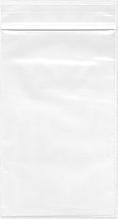 Xiton 100 5x7 Clear Reclosable Zipper Bag 4MIL Small Poly Bag RECLOSABLE Bags Plastic Baggies