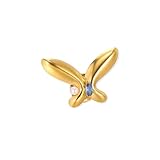 Minimalist Butterfly Brooch Pin for Women Pearl Cubic Zirconia Bow Knot Lapel Pins Stainless Steel Badge Safety Pins Coat Dress Shirt Clothes Accessory