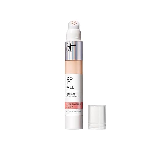 IT Cosmetics, Do It All Radiant Concealer, Corrige, Ilumina y Rellena la Piel, Larga Duración, Antiojeras, Tez Luminosa, Formulado con Sérum Multivitaminas, 7 ml, Tono: Fair Warm 120 | Ya disponible en tu tienda friki favorita! En mundofriki.es!