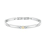 Morellato Bracciale Uomo in Acciaio, Collezione GOLD, Dettaglio Dorato, Idee Regalo Uomo -...