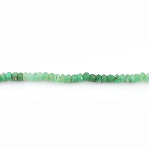 Chrysoprase faceted rondelles 7mm pour un style bohème chic unique