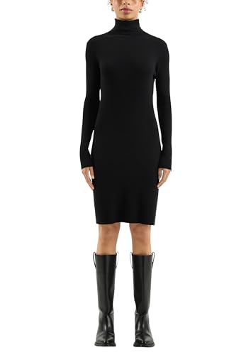 QS Geripptes Strickkleid