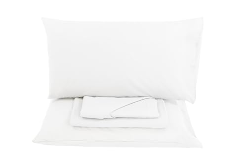 Completo Letto - Lenzuolo - Sofia - Bianco Tinta Unita