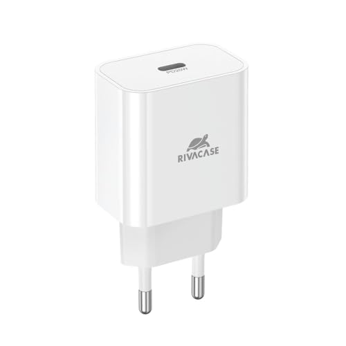 Chargeur USB-C pour iPhone 15 et Samsung, le bloc secteur 20W RIVACASE robuste