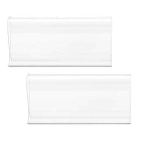 Genérico Pinzas Transparentes R para Cortinas Enrollables, Accesorio Plástico Resistente, 2 Unidades para Mecanismo de Cortina Enrollable, Fijación Segura para Cortinas en Hogar y Oficina