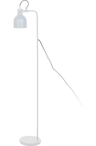 Preisvergleich Produktbild Elegante Stehlampe aus Metall - Weiß - 136cm