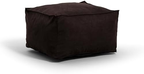 Big Joe Imperial Lounger Ottoman Foam Filled Bean Bag with Remova...