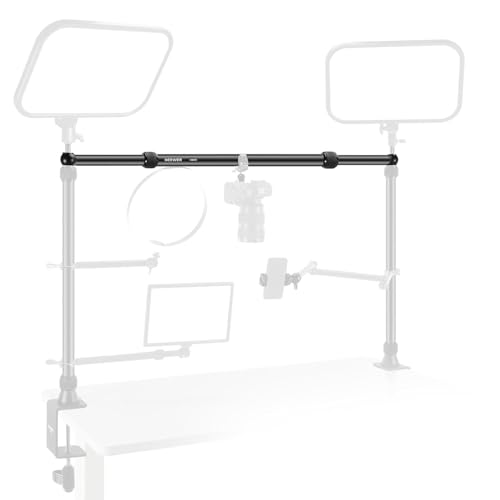 Image of NEEWER 2.8-4.9ft Horizontal Boom Arm Only for NEEWER NK002 & NK003 Overhead Desk Camera Mount Rig Webcam Stand, Telescopic Crossarm for Phone Holder LED Light Video Recording Streaming, NK009