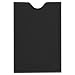 LUXPaper Credit Card Sleeves in 80 lb. Midnight Black, Card Holders for Gift Cards, 50 Pack, Size 2 3/8 x 3 1/2 (Black)
