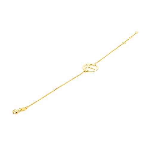 Pulsera Aries de oro con estuche y garantía