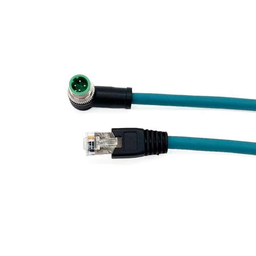 Cable Ethernet Cat5e M12 4Pin a RJ45 1 metro miniatura 2