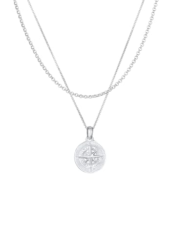 Argent sterling 925 haut de gamme pour ce collier boussole Kuzzoi