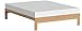 KD Frames Nomad Platform Bed - King Bed Frame - Unfinished Wood Bed Frame - Minimalist Swedish Design - Natural Wood Bed - Easy Assembly, No Box Spring Needed - Solid Wood King Platform Bed