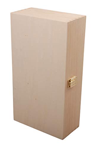 MYBOXES Holzbox Natur mit Schnalle, kann auch als Weinkiste verwendet Werden Cover