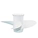 CAPTAIN Propeller Suitable for Yamaha 9.9HP F9.9 15HP F15C F15 F20 4-Stroke Outboard - 4 Blades, 8 Spline Teeth, 9 1/4x10 Pitch - White