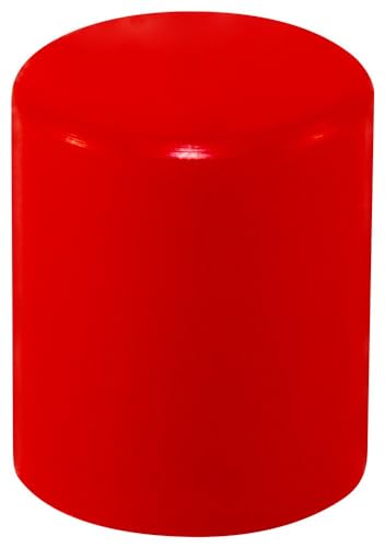 Image of Caplugs SC-981 SC Series - Plastic Sleeve Cap for Tube Ends, 1000 Pack, Red LD-PE, 0.625 inch W x 0.88 inch L Threaded and Non-Threaded Tubing, Rods, Masking, Painting, Plating, Grit-Blasting (Q9811AK1)